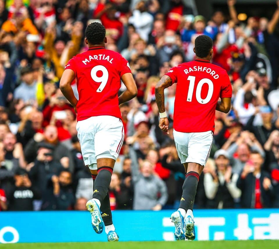 Martial và Rashford là niềm hi vọng trên hàng công mùa này của M.U. Ảnh: Getty.