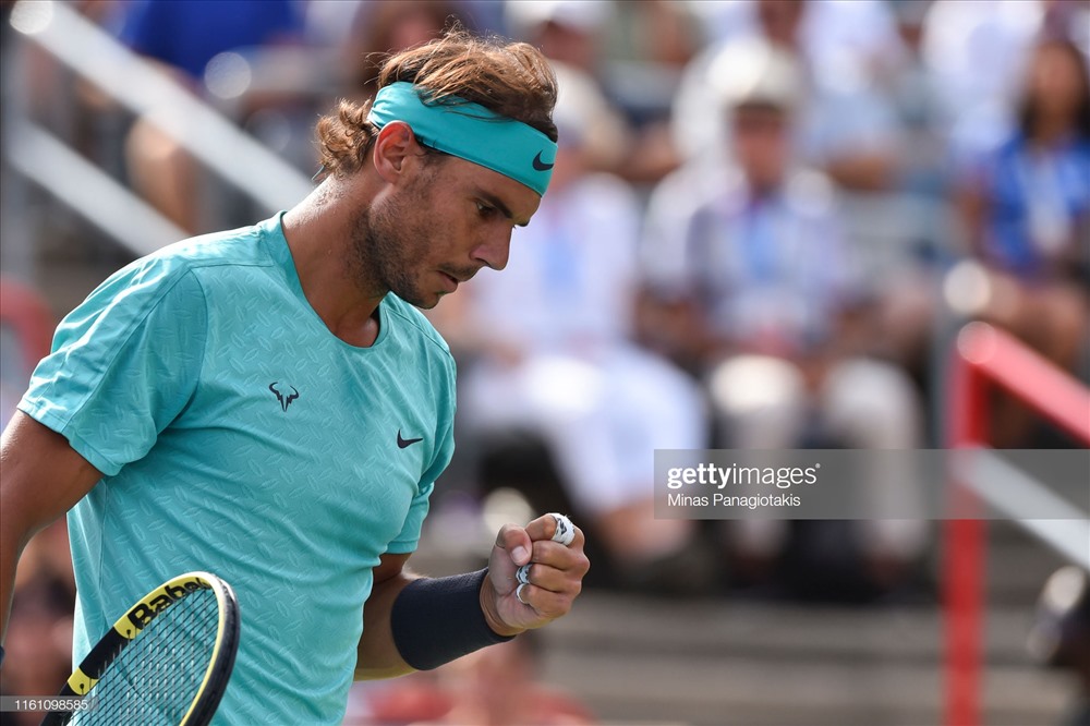 Nadal không mất sức chơi trận bán kết vì đối thủ xin rút lui. Ảnh: Getty.