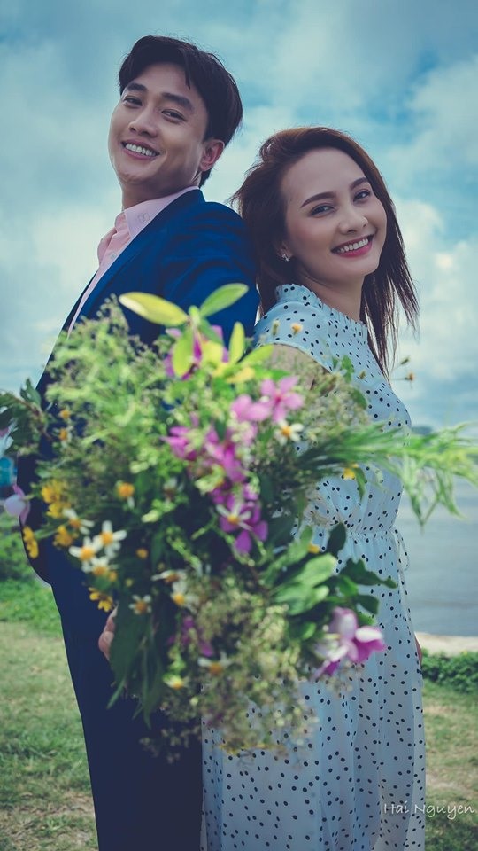 Hình ảnh hậu trường của Bảo Thanh và Quốc Trường. Ảnh: Hai Nguyen
