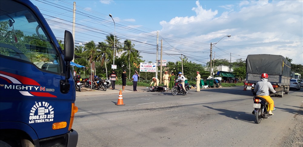 Hiện trường vụ tai nạn. Ảnh: P.V