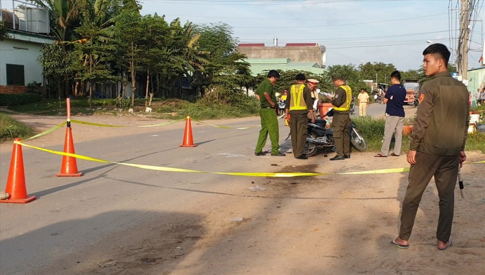 Hiện trường vụ tai nạn khiến cháu gái 13 tuổi tử vong thương tâm.