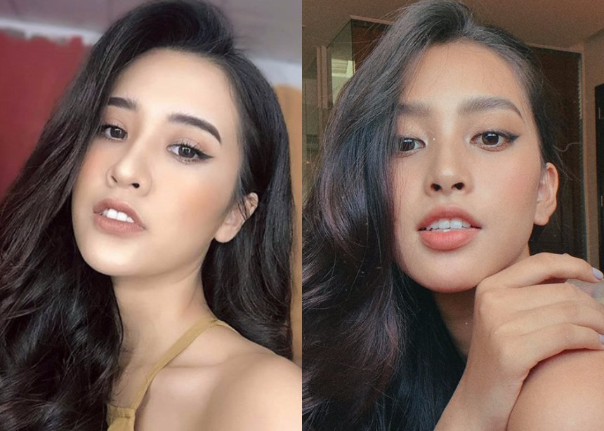 Bên cạnh đó, thí sinh Nguyễn Diệu Linh khiến nhiều người “giật mình” khi giống Hoa hậu Việt Nam 2018 Trần Triểu Vy.