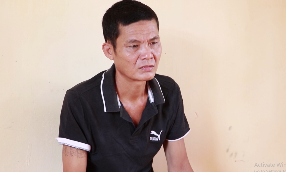 Đối tượng La Hữu Khánh tại cơ quan Công an. Ảnh: CACC
