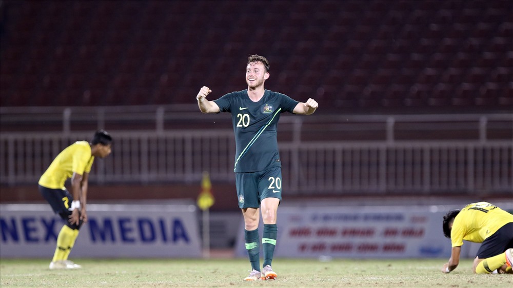U18 Australia đánh bại U18 Malaysia ở trận chung kết bằng bàn thắng duy nhất của Brooks. Ảnh: Hữu Phạm