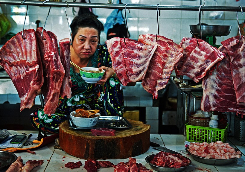 “Bữa ăn sáng của người bán thịt” từng giải nhất Master Cup (Mỹ) và giải ba Pinklady Food Photographer of the Year (Anh).