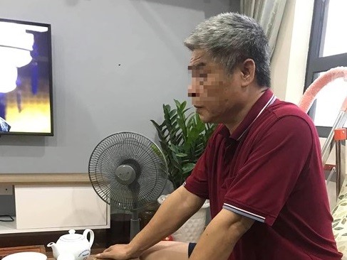 Chiều 19.8, ông Phiến đã gặp Công an quận Cầu Giấy tại nhà riêng. Ảnh: T.D