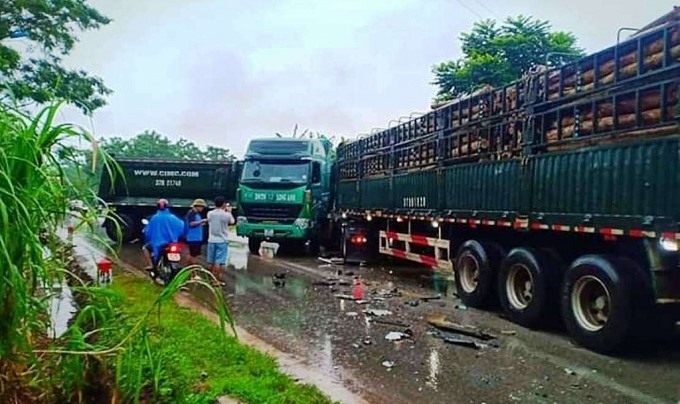 Hiện trường vụ tai nạn. Ảnh: kinhtedothi.vn.