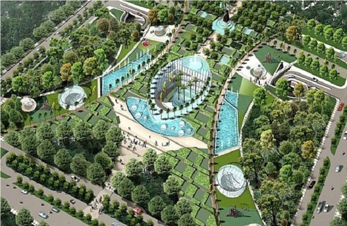 Công ty IUS giới thiệu mô hình dự án bãi đỗ xe ngầm từ năm 2010, nhưng đến nay vẫn chỉ trên giấy. Ảnh: T.L