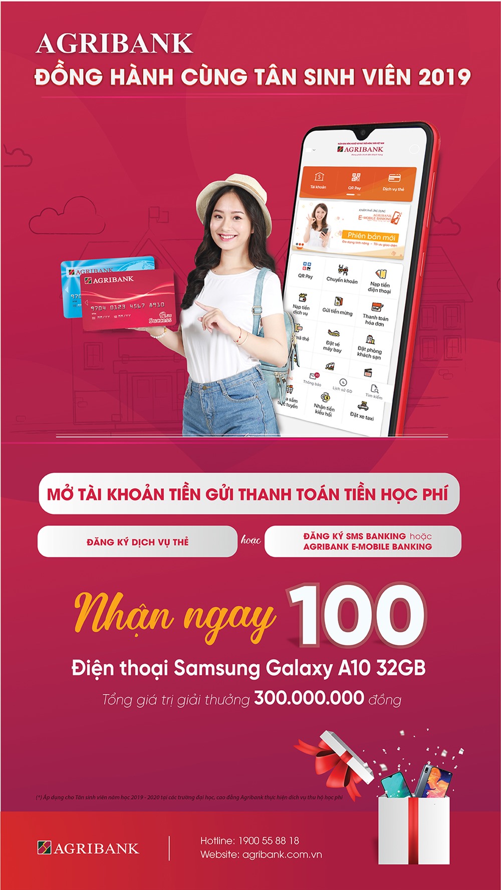 Agribank đã hợp tác với 41 trường đại học, cao đẳng trên cả nước, cung cấp nhiều dịch vụ ngân hàng tiện ích như dịch vụ thu hộ học phí