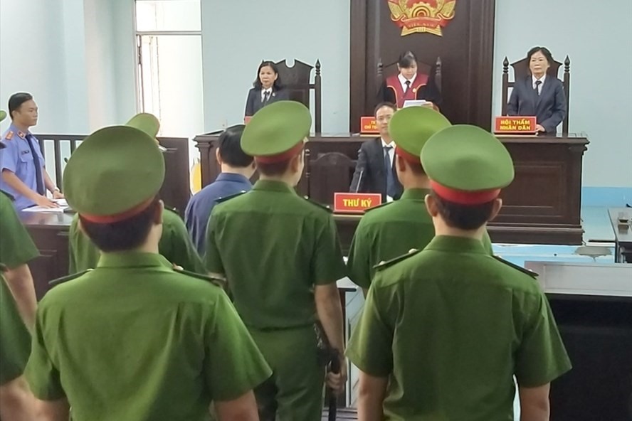 Nguyễn Hữu Linh tại phiên tòa.