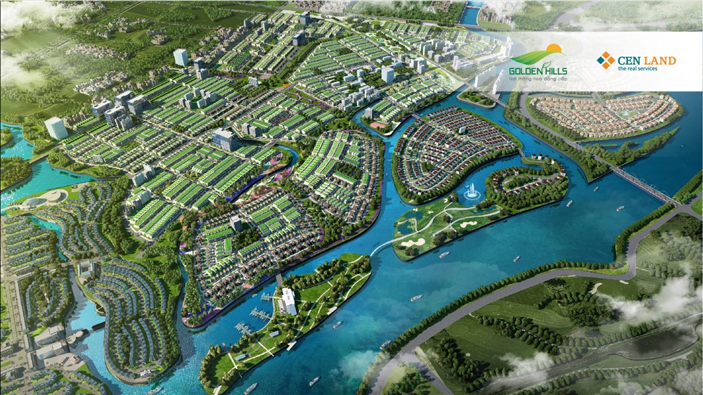 Khu đô thị sinh thái Golden Hills rộng gần 400ha