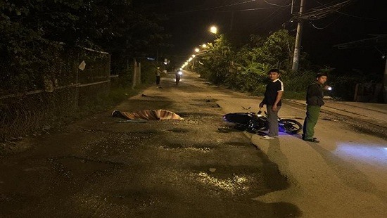 Hiện trường vụ tai nạn. Ảnh: PLO.