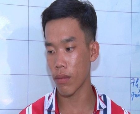 Đối tượng Khởi tại cơ quan công an. Ảnh: P.V