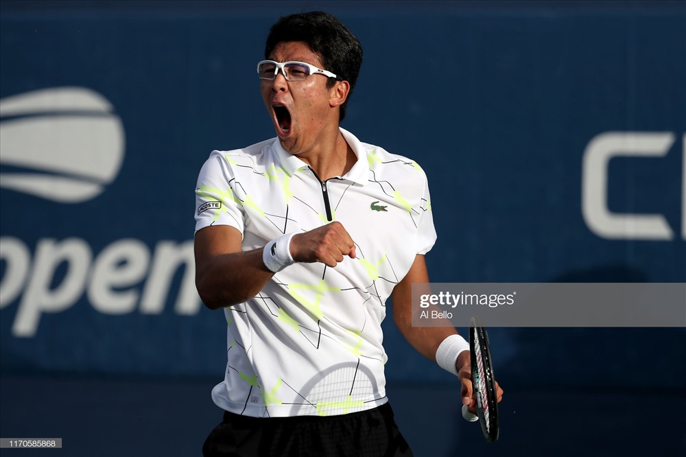 Hyeon Chung ngược dòng ngoạn mục để vào vòng 3. Ảnh: Getty.