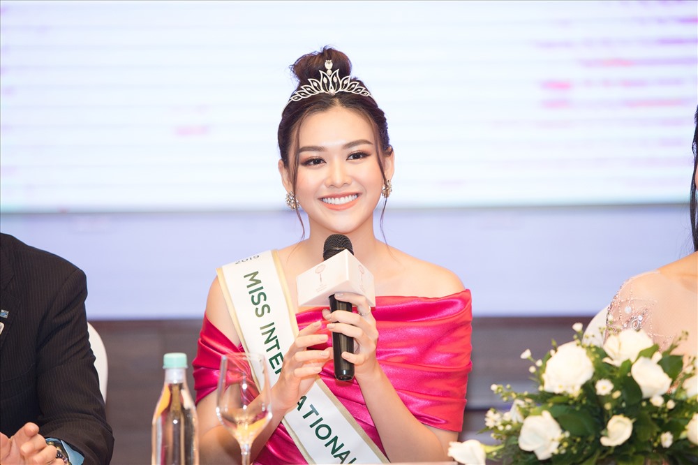 Á hậu Tường San thể hiện sự quyết tâm khi đến với đấu trường nhan sắc này. Ảnh: S.V.