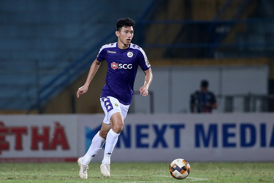 Đoàn Văn Hậu đã chơi ấn tượng trong màu áo Hà Nội. Ảnh: HNFC
