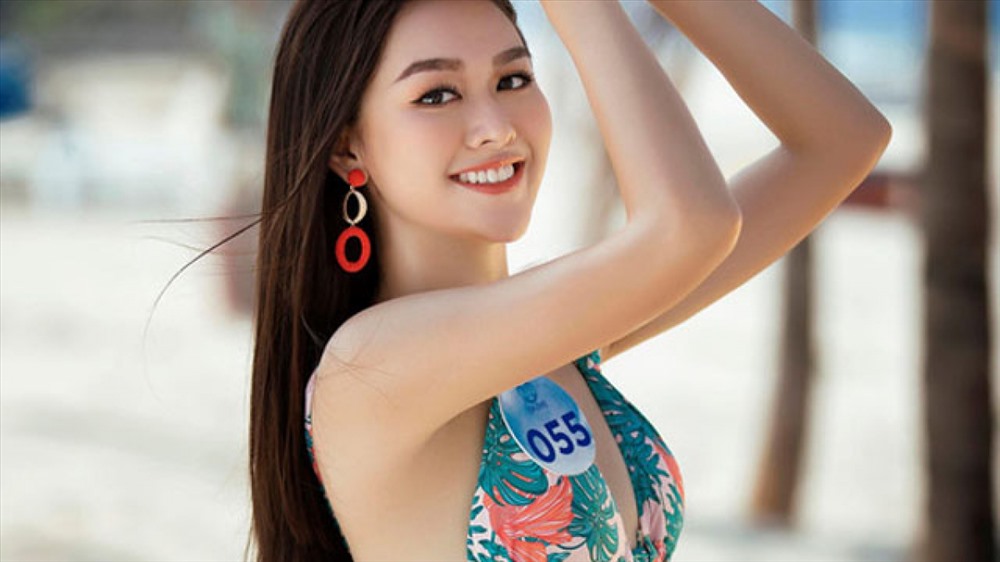 Trong suốt cuộc thi, Tường San luôn là cái tên gây được nhiều sự chú ý bởi gương mặt sáng và nụ cười toả nắng. Cô được nhiều người dự đoán sẽ lọt top 3 chung cuộc. Ảnh: MWVN.