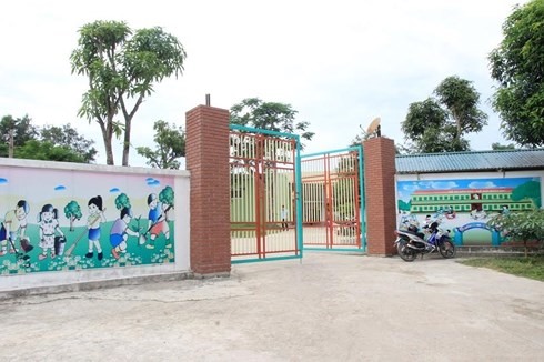Cơ sở mầm non Tuổi Thơ tại thị trấn Thanh Chương đã bị đóng cửa. Ảnh: PV