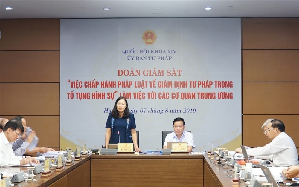 Toàn cảnh buổi làm việc. Ảnh T.Vương