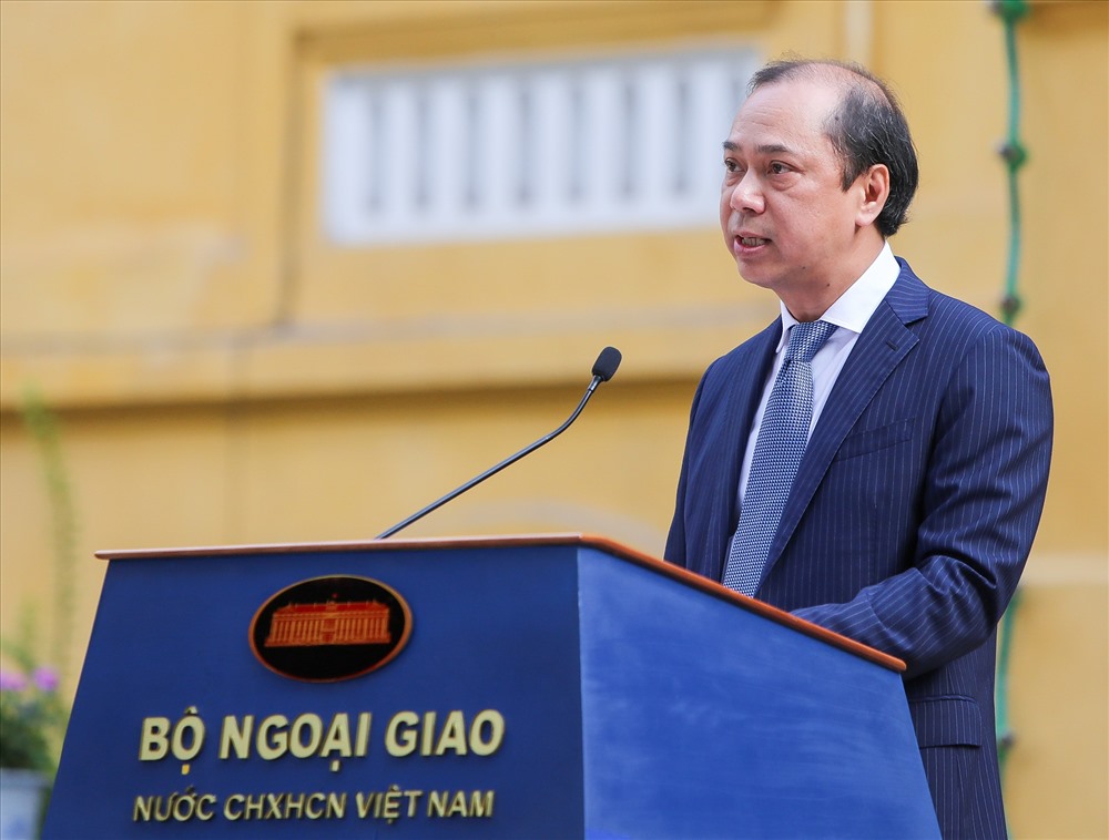 Thứ trưởng Ngoại giao Nguyễn Quốc Dũng. Ảnh: Nhật Hạ.