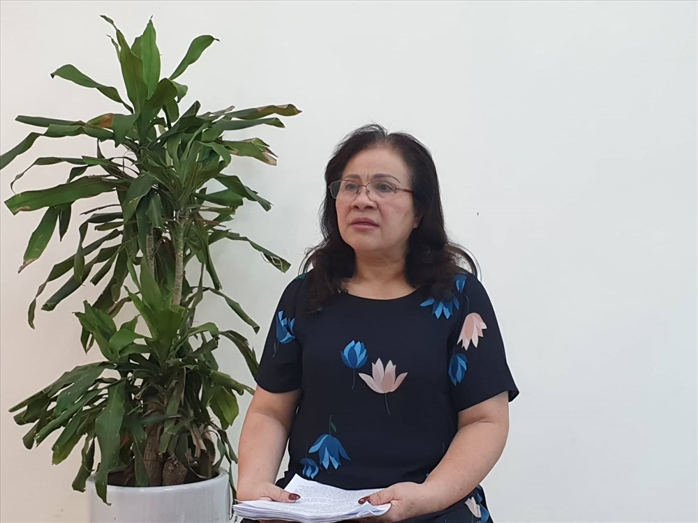 Bà Trần Thị Kim Phương thông tin về sự việc.