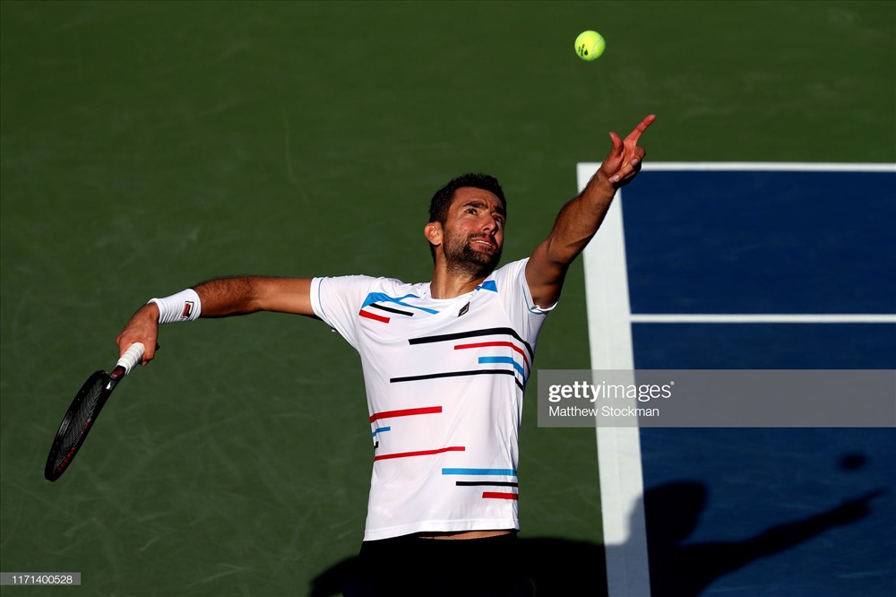 Marin Cillic tiến vào vòng 4 và sẽ đối đầu với Nadal. Ảnh: Getty.