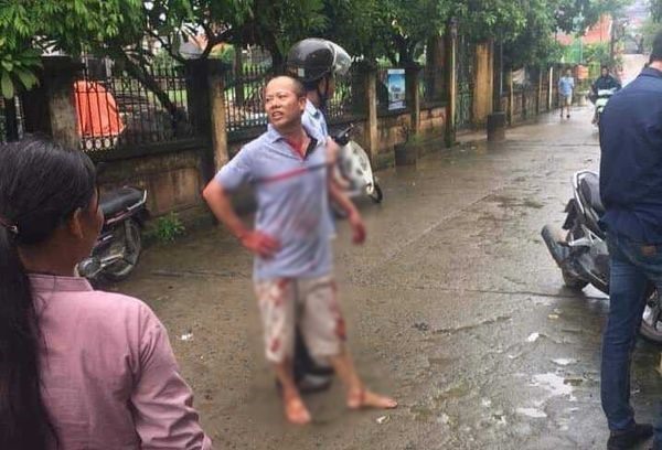 Đối tượng Nguyễn Văn Đông khi bị bắt.