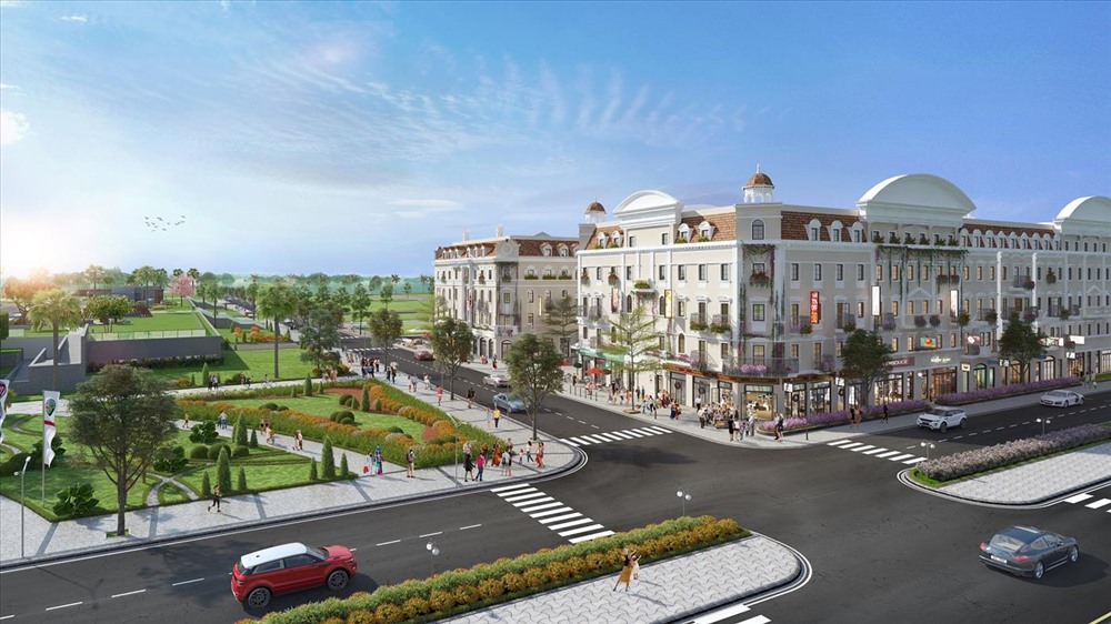 L’Opéra là tiểu khu duy nhất của Shophouse Europe nằm cạnh quảng trường Sun Carnival Plaza rộng 13ha. Ảnh: Sun