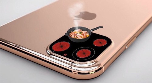 Nhiều người liên tưởng cụm 3 camera lồi của IPhone 11 như chiếc bếp từ của các bà nội trợ hay dùng. Ảnh: IT.