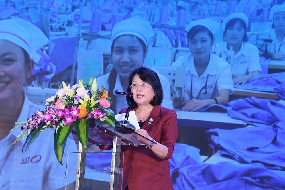 Phó Chủ tịch nước Đặng Thị Ngọc Thịnh phát biểu tại chương trình.