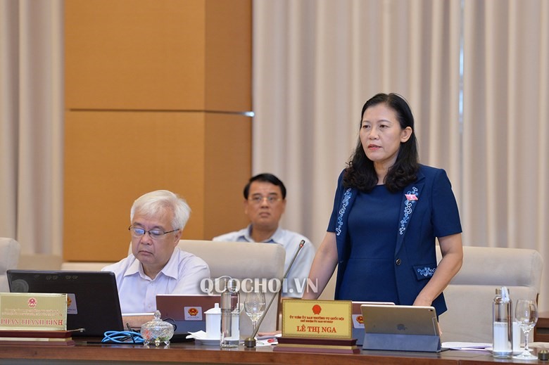 Chủ nhiệm Ủy ban Tư pháp Lê Thị Nga. Ảnh Quochoi.vn