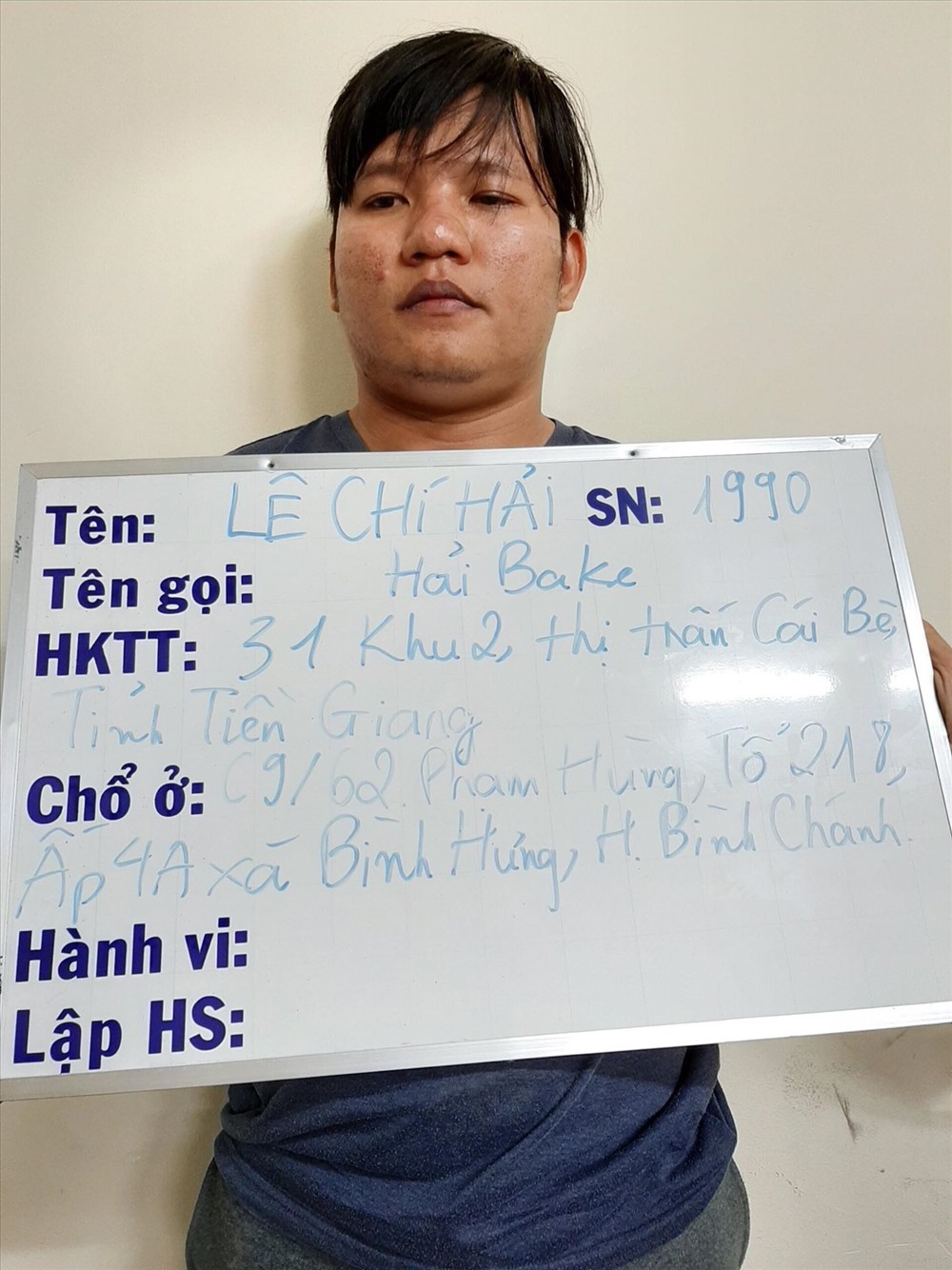 Đối tượng cầm đầu Lê Chí Hải. Ảnh: CACC