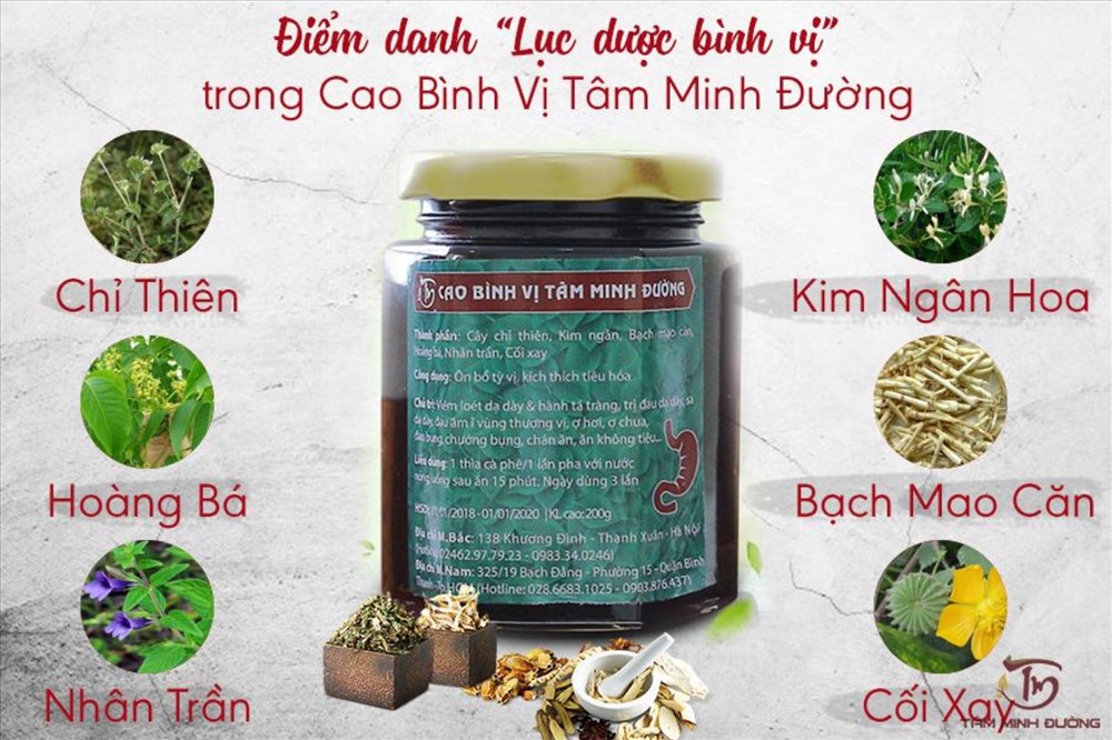 Chữa viêm xung huyết hang vị dạ dày dứt điểm nhờ Cao bình vị Tâm Minh Đường
