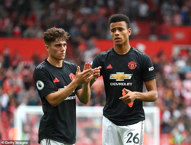 Daniel James (trái) và Greenwood cùng được ra sân ở trận gặp Southampton cuối tuần qua. Ảnh: Getty Images.
