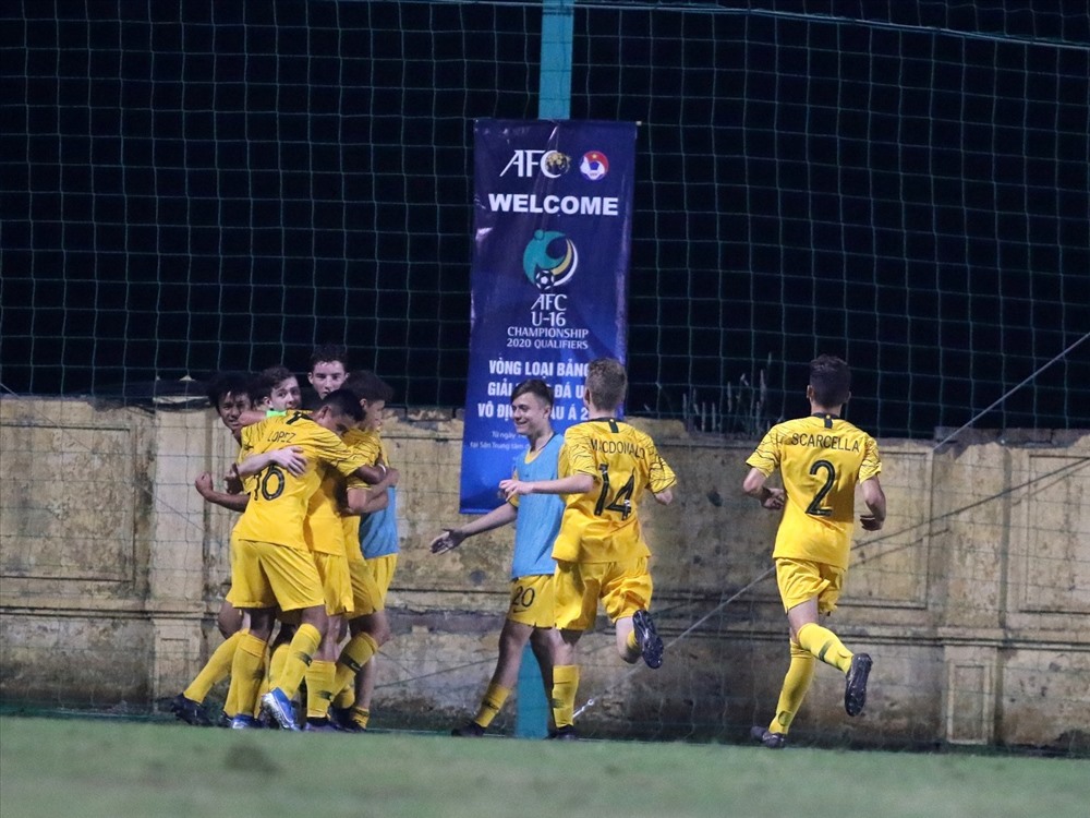 U16 Australia soán ngôi đầu bảng H của U16 Việt Nam để giành suất chính thức dự sân chơi châu lục vào năm sau. Ảnh: VFF