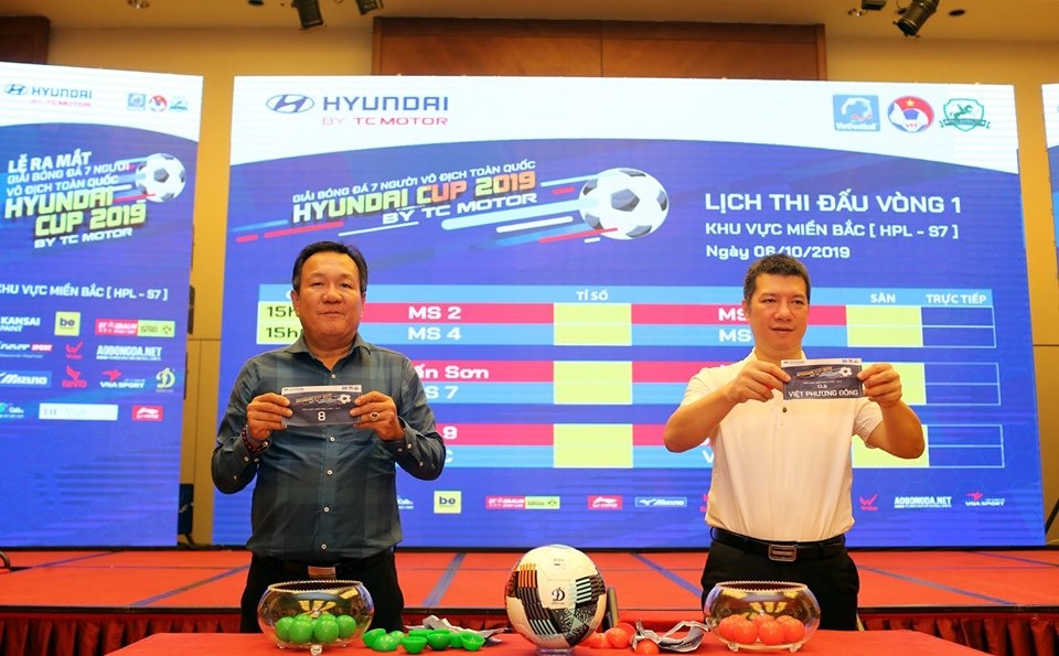 Lễ bốc thăm lịch thi đấu HPL-S7. Ảnh: Hải Đăng