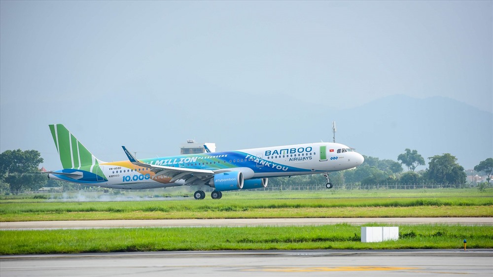 Máy bay thân hẹp trong đội bay của Bamboo Airways. Ảnh: FLC