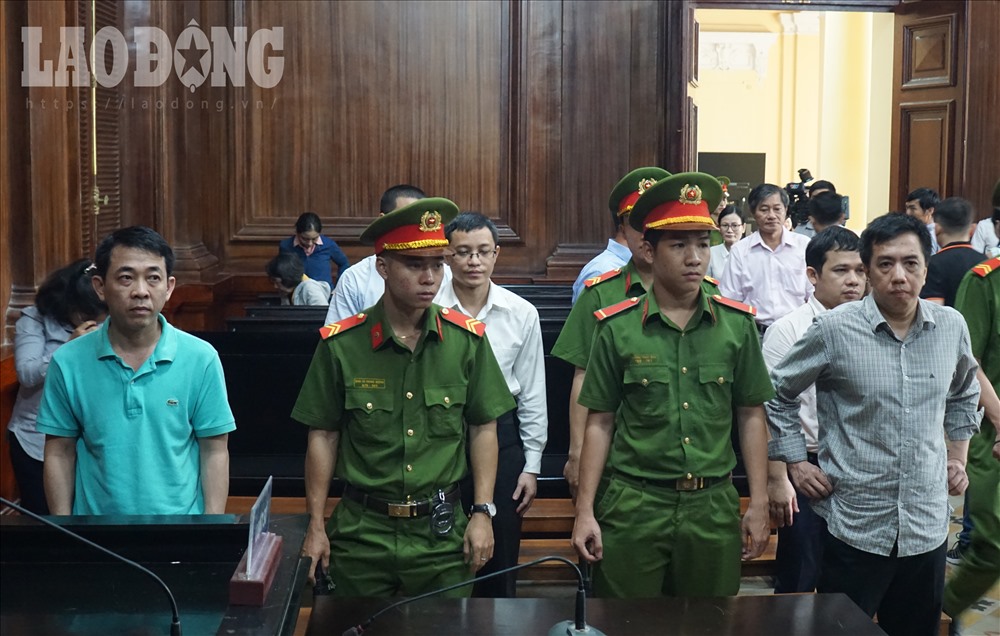 Các bị cáo tại phiên xử ngày 26.9