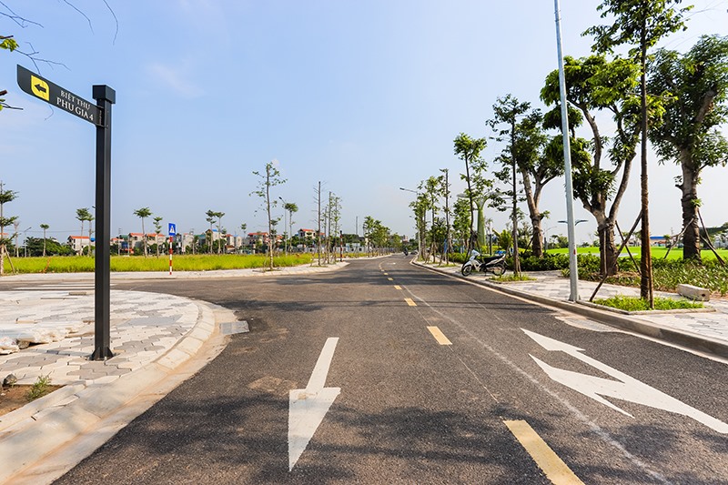 Hạ tầng kỹ thuật tại dự án Phố Nối House đã được hoàn thiện. Ảnh: NSM