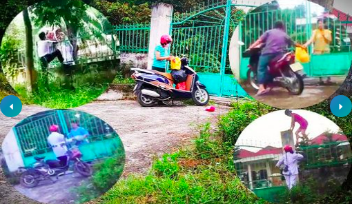 Nhân viên Trung tâm chuyển quà từ thiện ra bên ngoài. Ảnh: Nguyễn Long