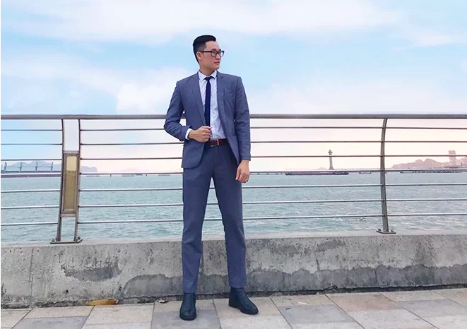 Hiện tại, Đạt cao 1,85 m, nặng 75 kg nhờ kiên trì tập gym 5 năm. Ảnh: Nhân vật cung cấp.