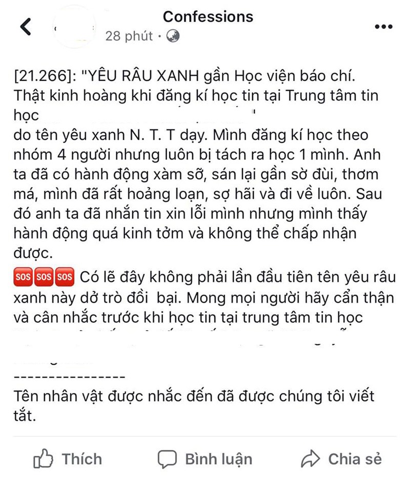 Tin nhắn xin lỗi mà N.T.T gửi cho cô gái sau khi vụ việc xảy ra. Ảnh chụp màn hình