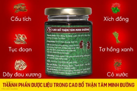 Chữa các bệnh về thận dứt điểm nhờ Cao bổ thận Tâm Minh Đường
