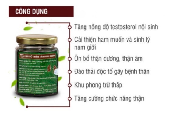 Những ưu điểm nổi bật của Cao bổ thận Tâm Minh Đường