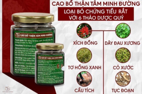 Cao bổ thận Tâm Minh Đường - Giải pháp chữa tiểu rắt do suy giảm chức năng thận