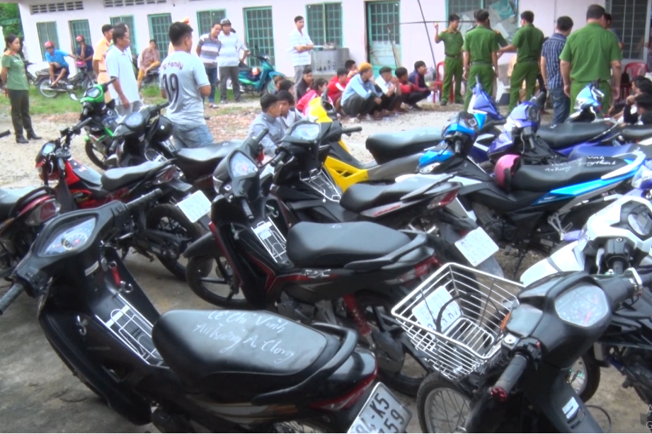 Một số phương tiện bị thu giữ. Ảnh: CACC