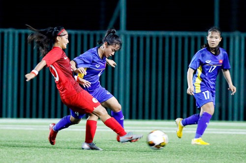 U15 nữ Việt Nam đã nhận thất bại thứ 2. Ảnh: HN