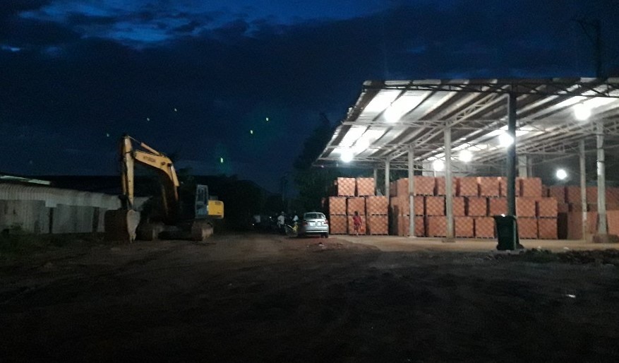 Khu vực hiện trường xảy ra vụ chết người.