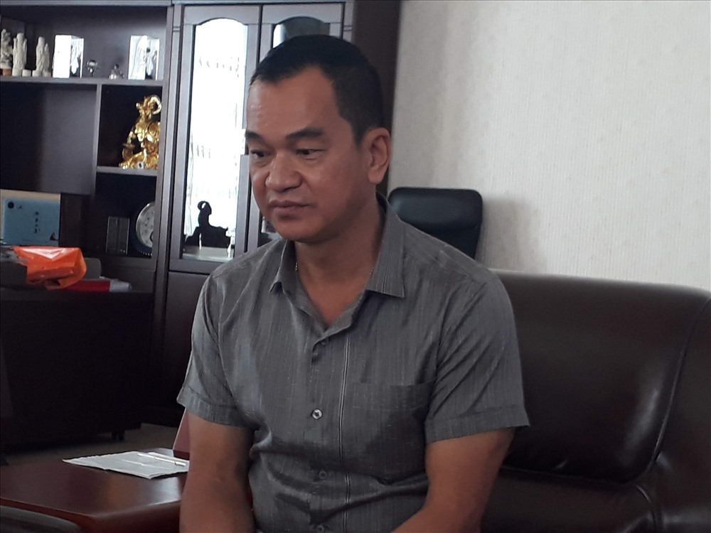 Ông Thái Tuấn, Tổng giám đốc Cty Tân Hoa Viên cho rằng mình không kinh doanh tâm linh, “phát tâm” dúc tượng Phật là để lại cho đời sau (ảnh Nhật Hồ)