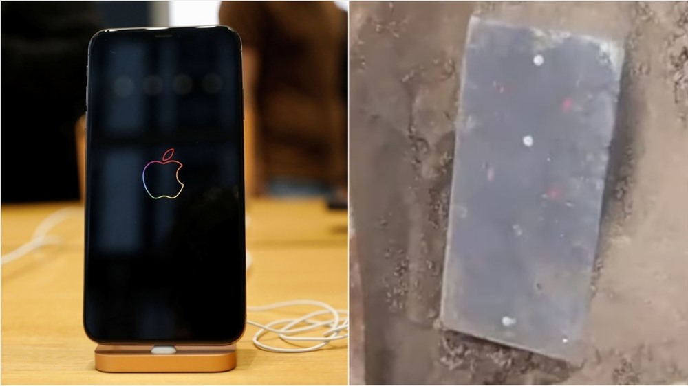Cổ vật bằng kích cỡ và trông giống một chiếc iPhone. Ảnh: Siberian Times